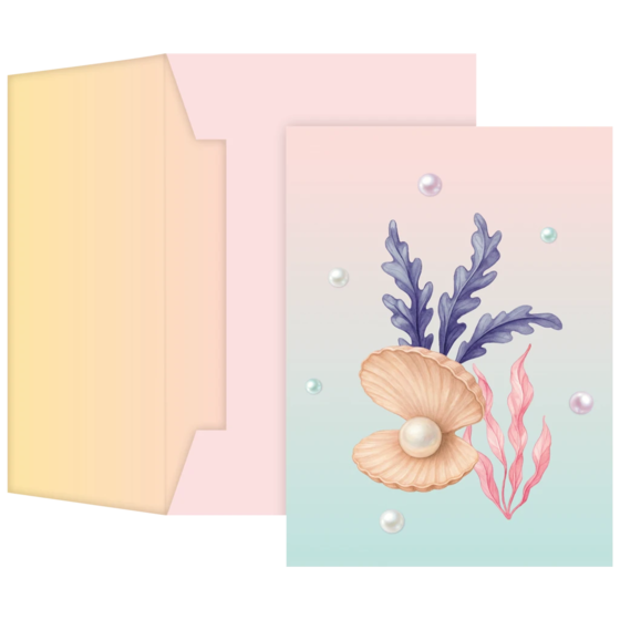 Carte de vœux « Sereia » avec enveloppe assortie | coloré