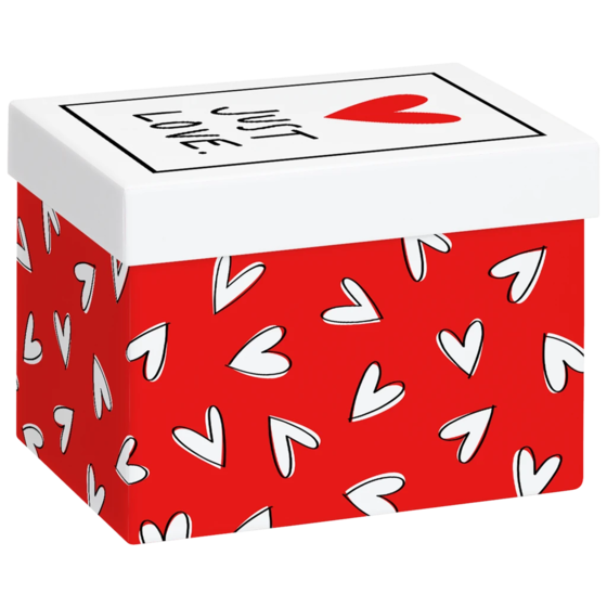 Geschenkbox „Riley“ | 12×12×16,5 cm, 120 g/m², rot
