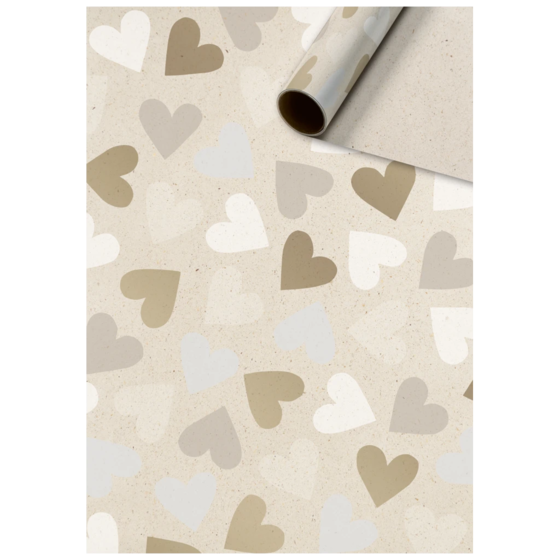 Gift Wrapping Paper “Velia” | 70 cm × 2 m, 80 gsm, light brown