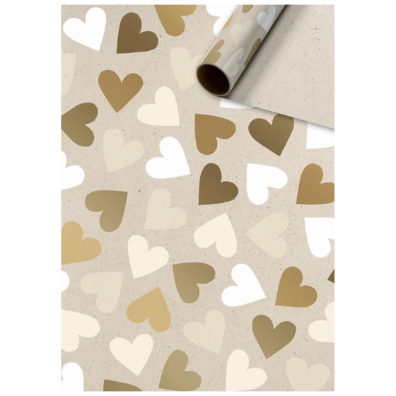 Geschenkpapier „Velia“ | 70 cm × 2 m, 80 g/m², hellbraun