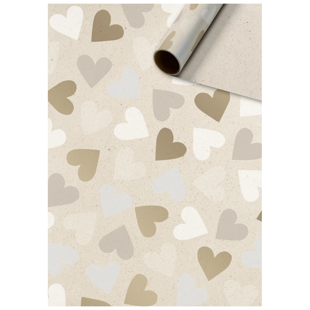 Gift Wrapping Paper “Velia” | 70 cm × 2 m, 80 gsm, light brown