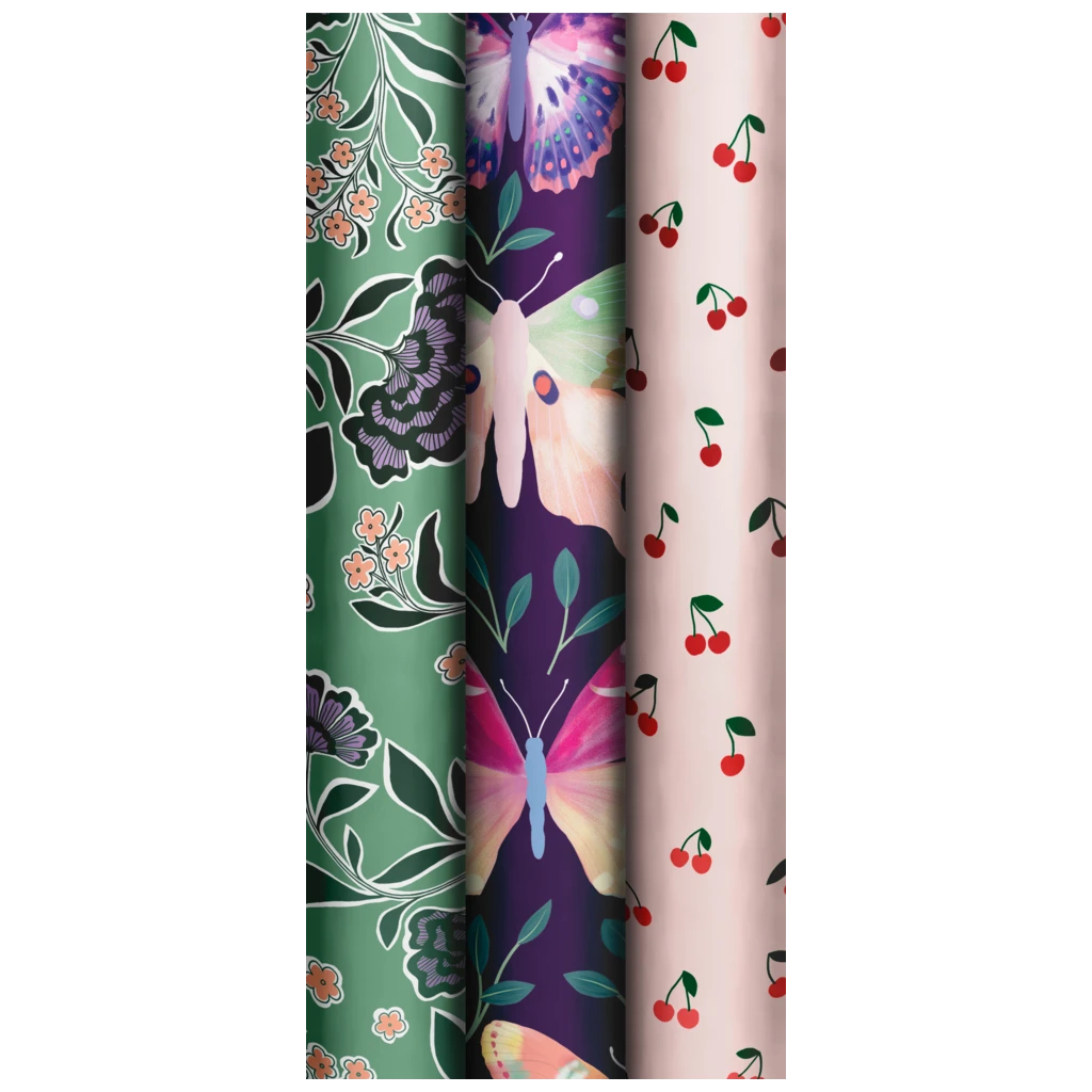 Gift Wrapping Paper “Nature Beauty” | 70 cm × 1,5 m, 76 gsm, assorted