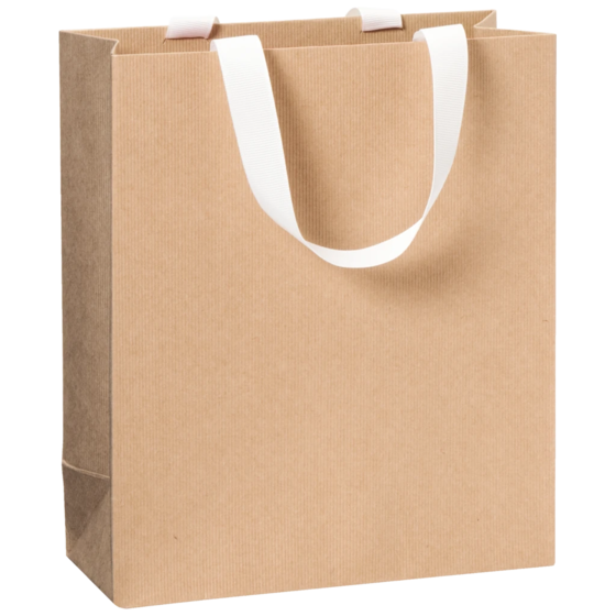 Pochette cadeau One Colour | 18×21×8 cm, 250 g/m², marron clair