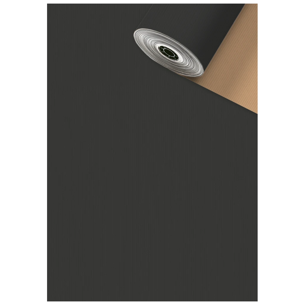 Gift Wrapping Paper Sécaré Roll “Uni Duplo” | 30 cm × 250 m, 70 gsm, black/gold