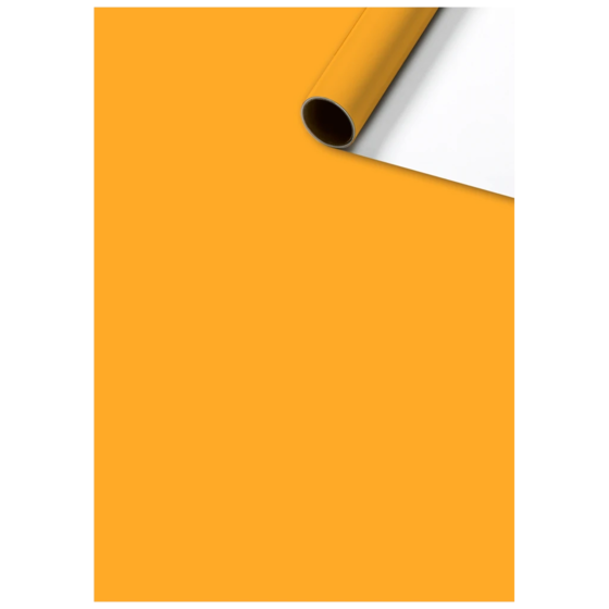 Geschenkpapier „Uni Plain“ One Colour | 70 cm × 2 m, 80 g/m², orange