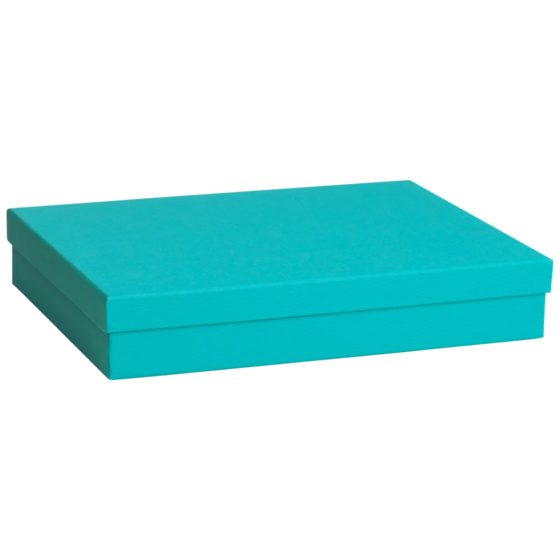 Geschenkbox One Colour | 33×6×24 cm, türkis