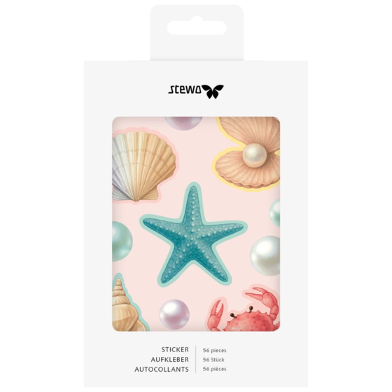 Aufkleber Bogen „Sereia“ | 110×150 mm, mehrfarbig, 4 Blatt