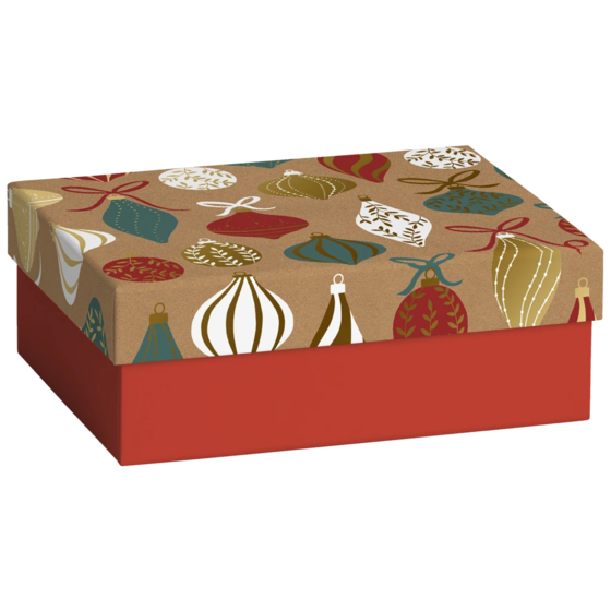 Geschenkbox „Lorena“ | 12×6×6 cm, rot/braun