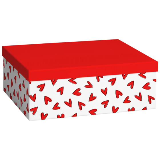 Geschenkbox „Riley“ | 24×12×33 cm, 120 g/m², rot