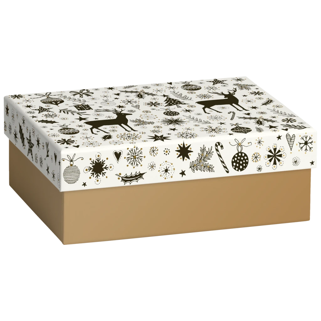Gift Box | 16,5×6×12 cm, white/gold