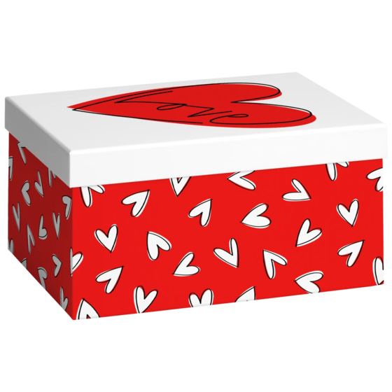 Geschenkbox „Riley“ | 16×12×24 cm, 120 g/m², rot