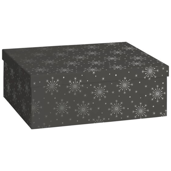 Geschenkbox „Nieve“ | 24×12×33 cm, dunkelgrau