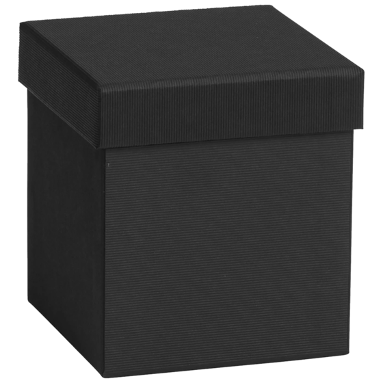 Geschenkbox One Colour | 11×11×12 cm, schwarz