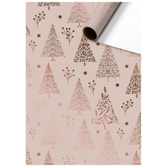 Geschenkpapier | 70 cm × 1,5 m, 75 g/m², altrosa