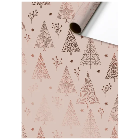 Geschenkpapier „Arlette“ | 70 cm × 1,5 m, 75 g/m², altrosa