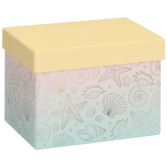 Geschenkbox „Sereia“ | 12×12×16,5 cm, 120 g/m², mehrfarbig