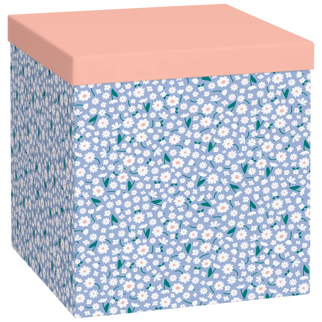 Geschenkbox „Samia“ | 23×24×23 cm, 120 g/m², himmelblau