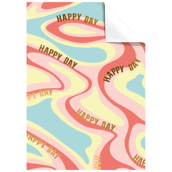 Papier cadeau « Jovid » | 100×70 cm, 80 g/m², multicolore, pastel