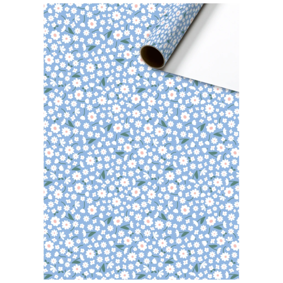 Geschenkpapier „Samia“ | 70 cm × 2 m, 80 g/m², hellblau