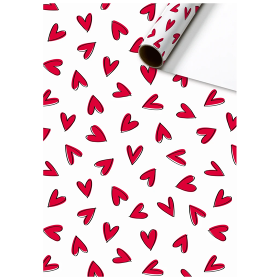 Geschenkpapier „Riley“ | 70 cm × 2 m, 80 g/m², weiß