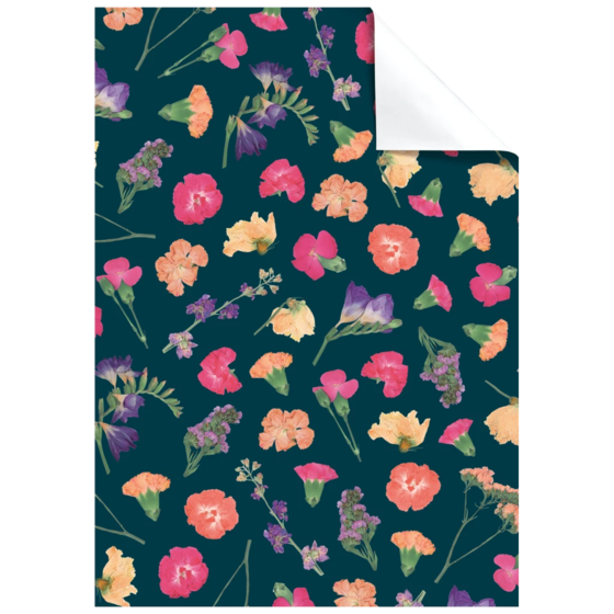 Gift Wrapping Paper Sheet “Maila” | 100×70 cm, 80 gsm, petrol