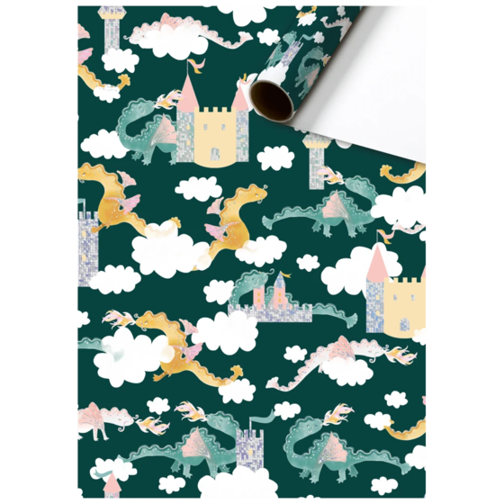Geschenkpapier „Robina“ | 70 cm × 1,5 m, 76 g/m², dunkelgrün