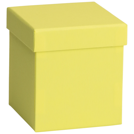 Geschenkbox One Colour | 11×11×12 cm, gelb