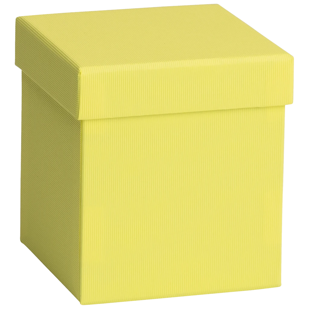 Geschenkbox One Colour | 11×11×12 cm, gelb