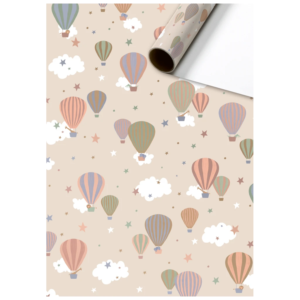 Geschenkpapier „Mimmo“ | 70 cm × 2 m, 80 g/m², beige