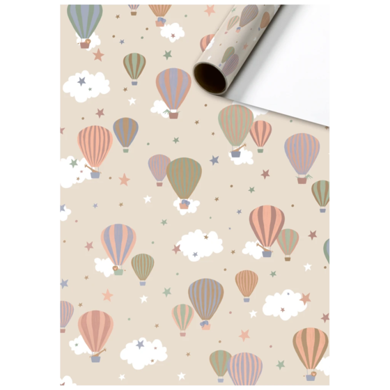 Geschenkpapier „Mimmo“ | 70 cm × 2 m, 80 g/m², beige