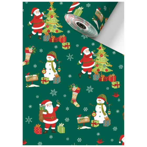 Geschenkpapier Sécaré-Rolle „Norvin“ | 70 cm × 250 m, 80 g/m², dunkelgrün
