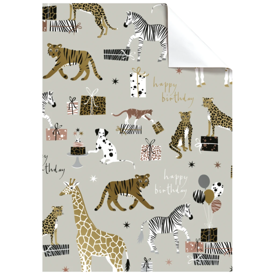 Geschenkpapier-Bogen „Valentino“ | 100×70 cm, 80 g/m², beige