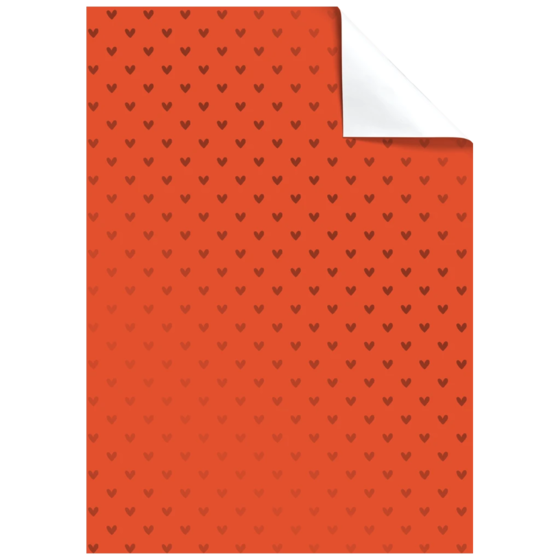 Papier cadeau « Zisa » | 100×70 cm, 76 g/m², rouge