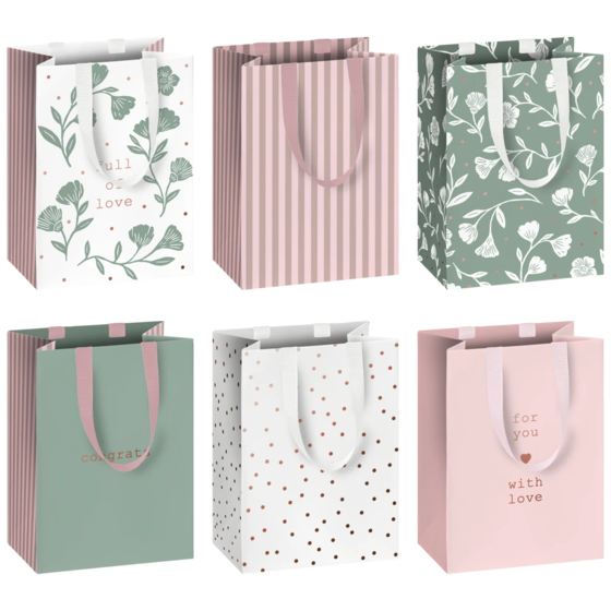 Geschenktasche „Olena“ | 10×14×8 cm, 200 g/m²