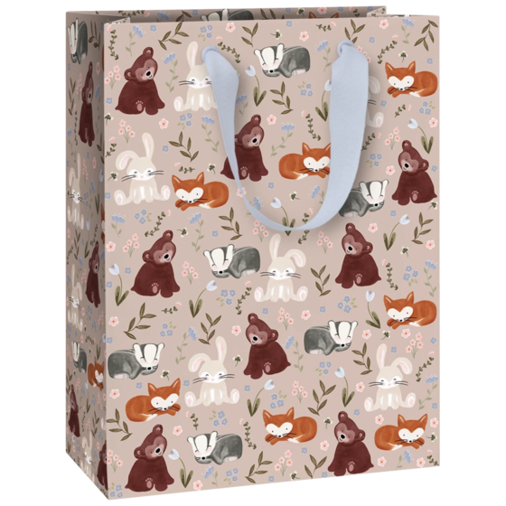 Geschenktasche „Momo“ | 23×30×13 cm, 230 g/m², dunkelrosa