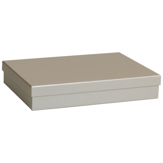 Geschenkbox One Colour | 33×6×24 cm, silber