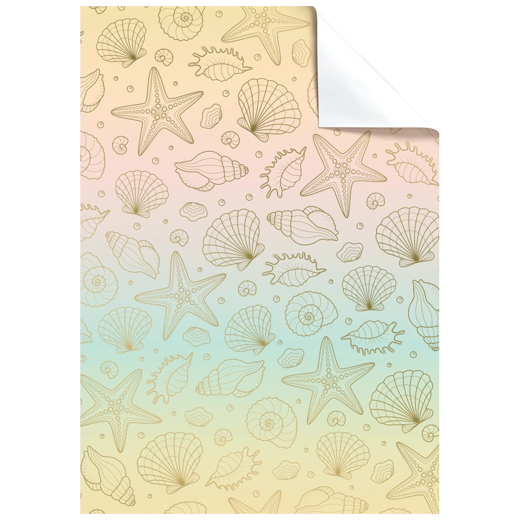 Geschenkpapier-Bogen „Sereia“ | 50×70 cm, 80 g/m², mehrfarbig