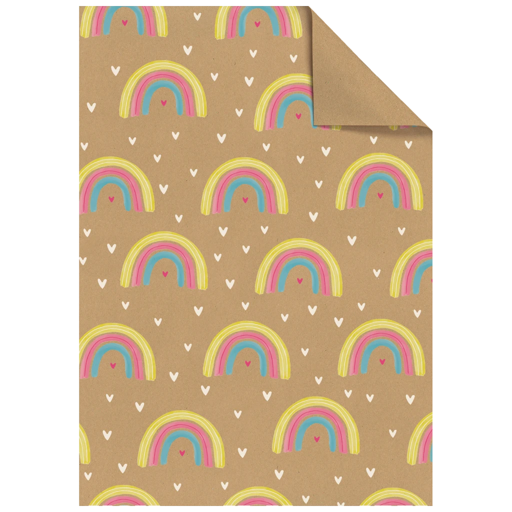 Gift Wrapping Paper Sheet “Chilly” | 50×70 cm, 70 gsm, brown