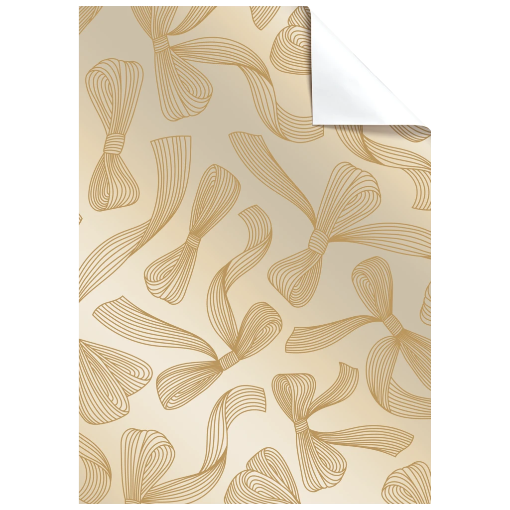 Geschenkpapier-Bogen „Mari“ | 100×70 cm, 80 g/m², gold