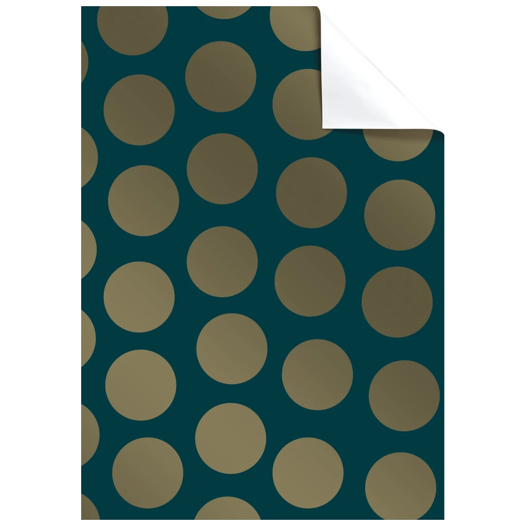 Geschenkpapier-Bogen „Vanda“ | 100×70 cm, 80 g/m², petrol