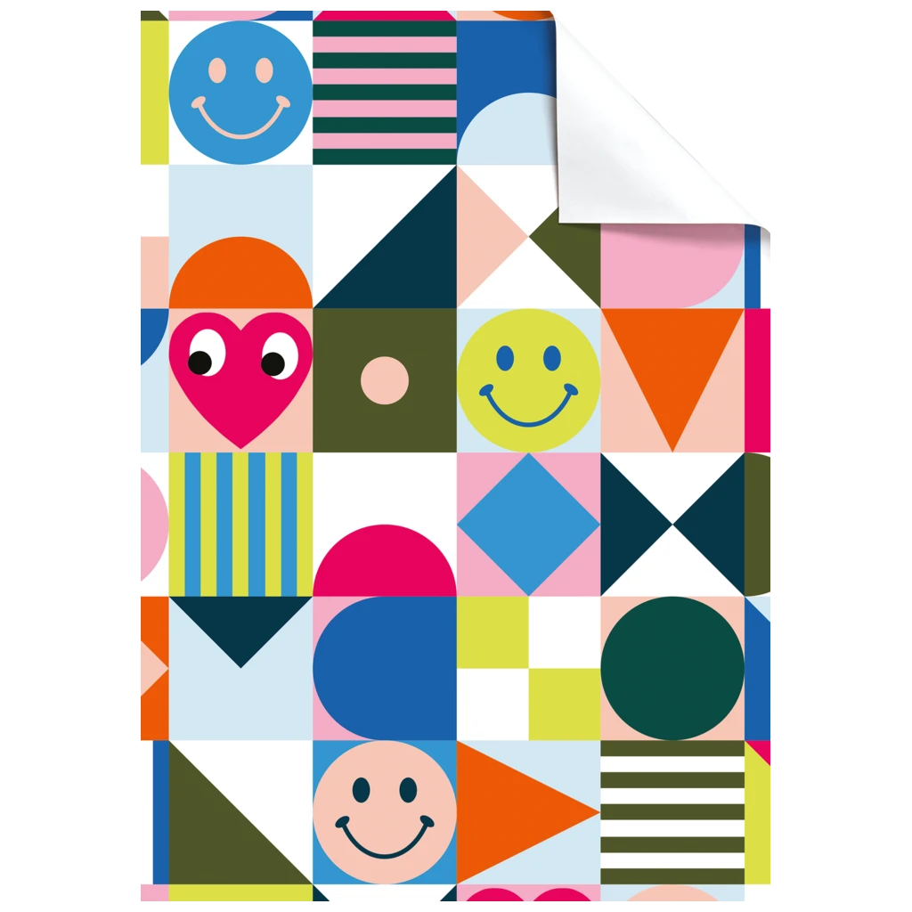 Geschenkpapier-Bogen „Mei“ | 100×70 cm, 80 g/m², mehrfarbig