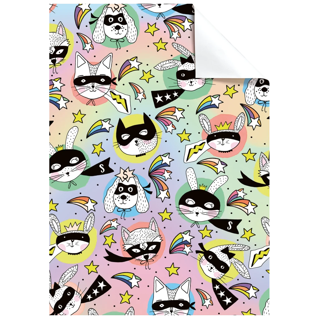 Geschenkpapier-Bogen | 100×70 cm, 76 g/m², regenbogen