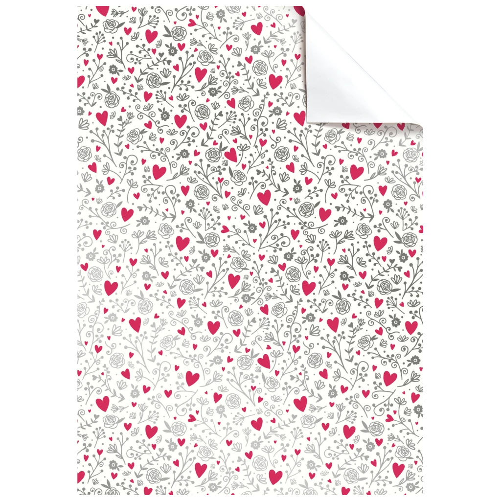 Geschenkpapier-Bogen „Zita“ | 100×70 cm, 76 g/m², weiß