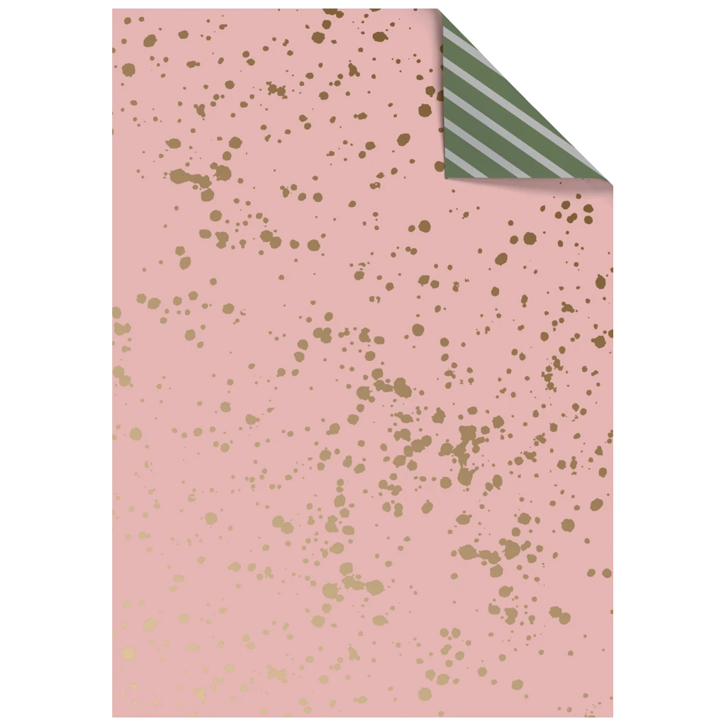Geschenkpapier-Bogen „Sprenkel“ | 100×70 cm, 80 g/m², rosa