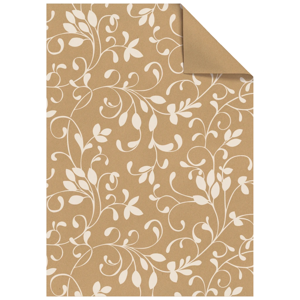 Geschenkpapier-Bogen „Miron“ | 100×70 cm, 70 g/m², braun