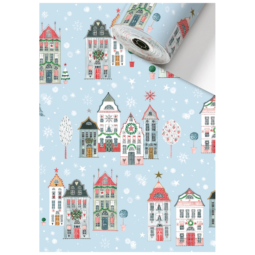 Geschenkpapier Sécaré-Rolle „Anderson“ | 30 cm × 250 m, 80 g/m², hellblau