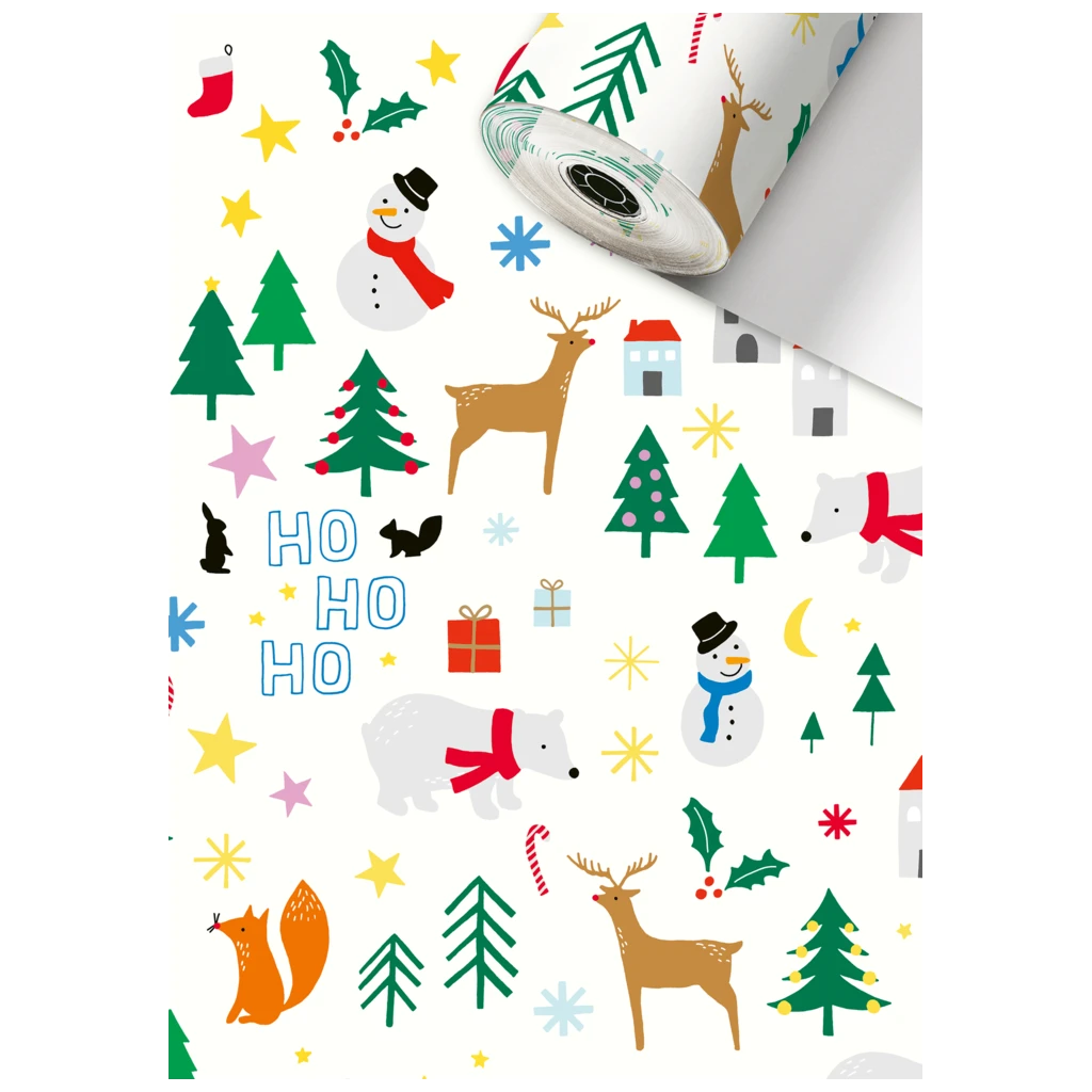 Geschenkpapier Sécaré-Rolle | 30 cm × 250 m, 80 g/m², weiß