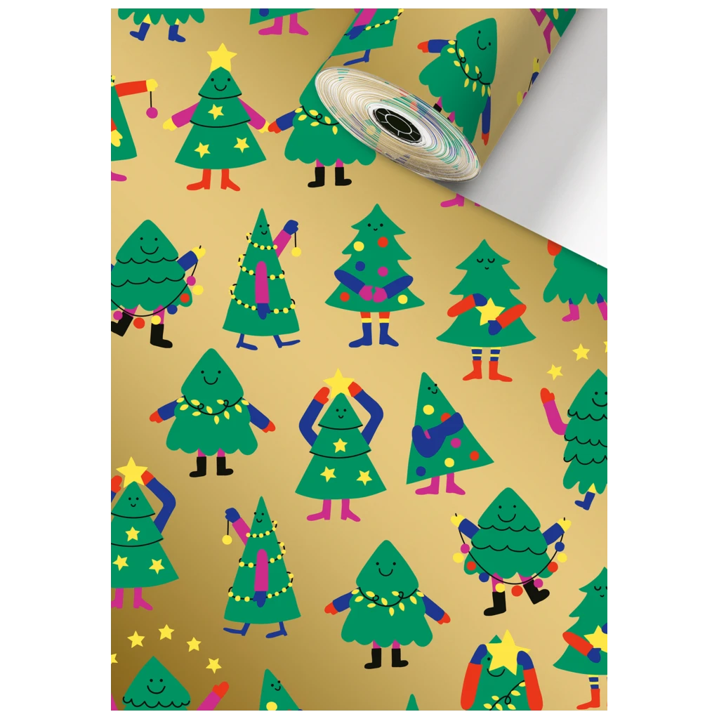 Geschenkpapier Sécaré-Rolle | 30 cm × 250 m, 80 g/m², gold