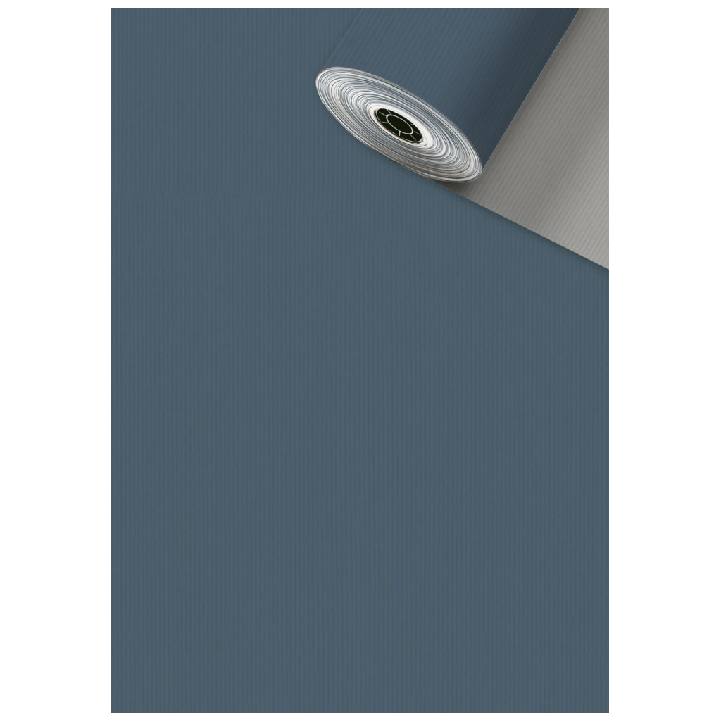 Geschenkpapier Sécaré-Rolle „Uni Duplo“ | 30 cm × 250 m, 70 g/m², blau/silber