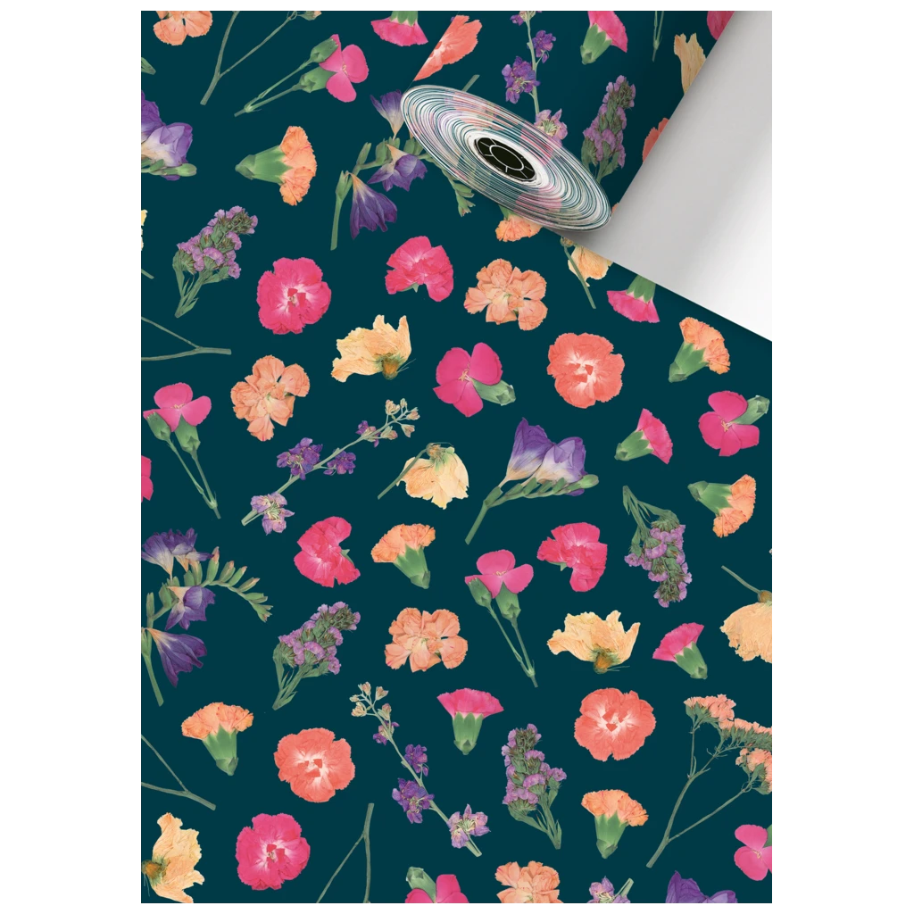 Geschenkpapier Sécaré-Rolle „Maila“ | 50 cm × 150 m, 80 g/m², petrol